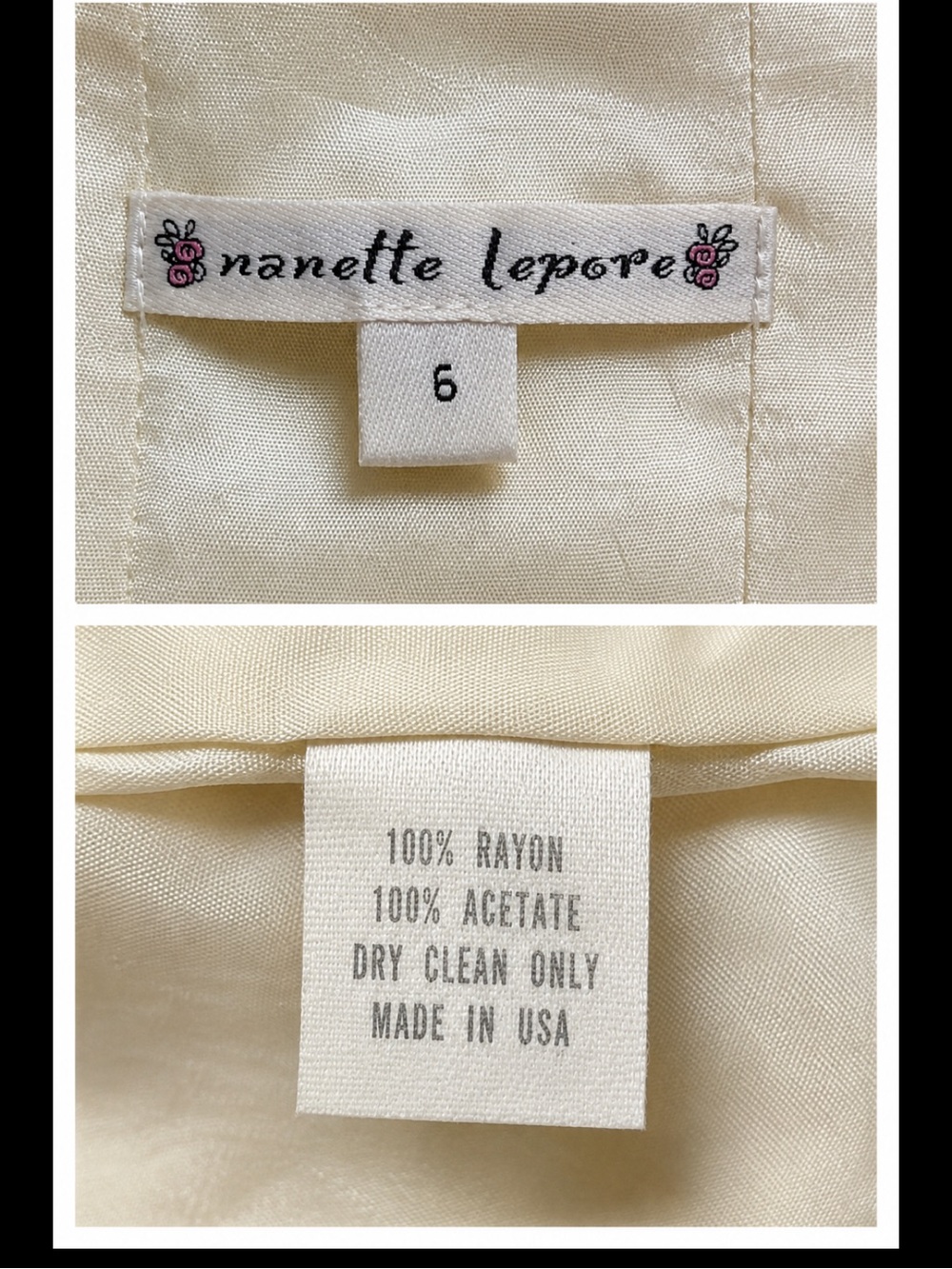 Nanette Lepore Y2K Embroidered Floral Lace-Up Pencil Skirt Size 6 - Picture 7 of 13